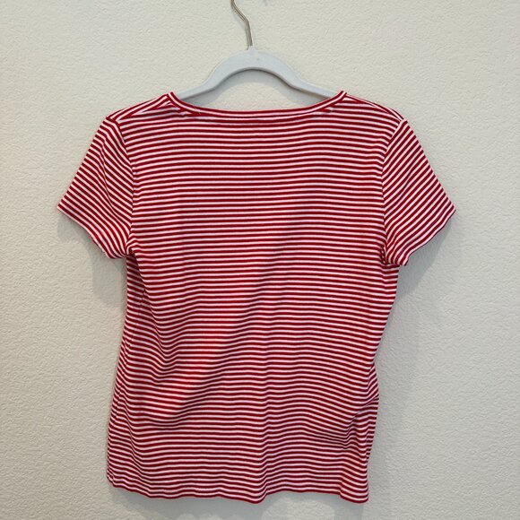 Talbots Red and White Stripe with Seahorse - Picture 2 of 3